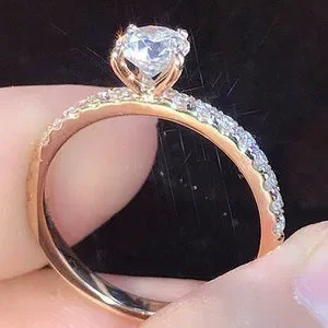 Jewelry | Dainty Refine Crystal Pure Round Beautiful Ring  display picture 1